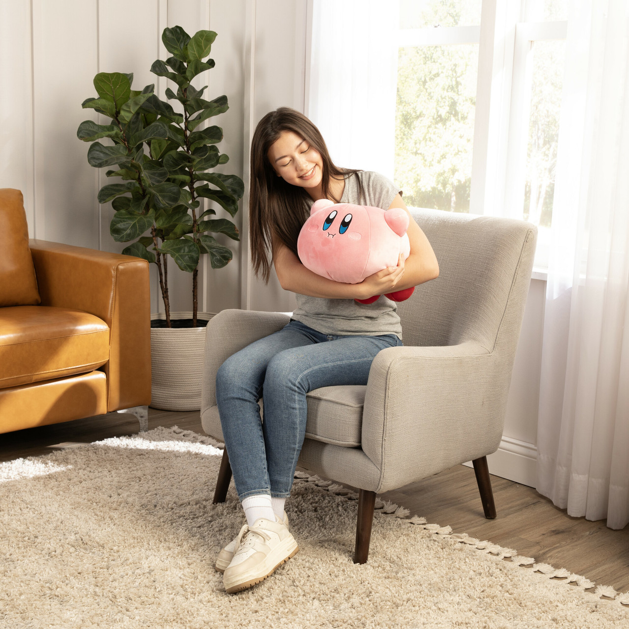 Club Mocchi- Mocchi- Kirby™ – Hovering Kirby – Mega Plush Toy – 15 inch