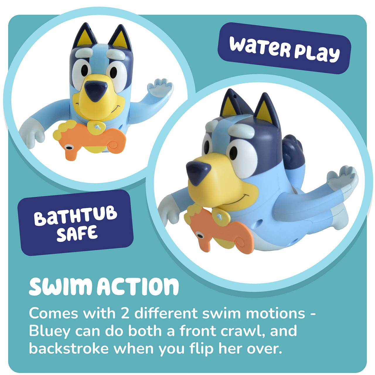 Swimming Bluey Bath Toy - Shop Now!