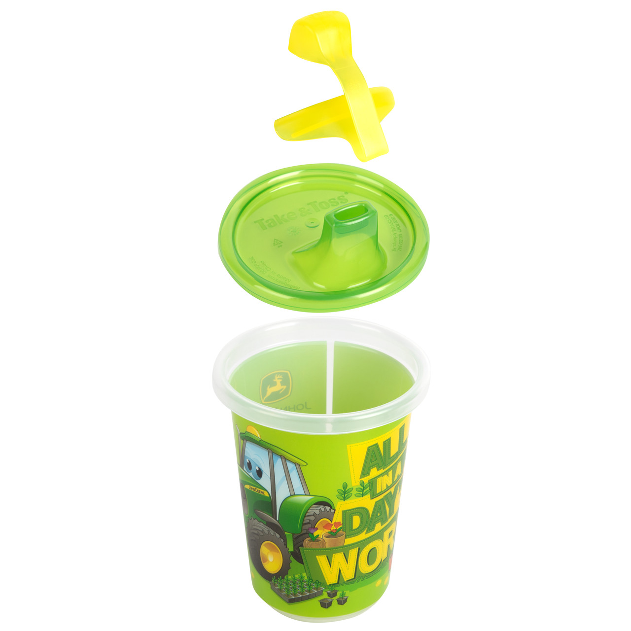 Take & Toss CoComelon Toddler Sippy Cups — Toddler Cups with Lid and Travel  Cap — Baby Essentials — 10 Oz — 8 Count