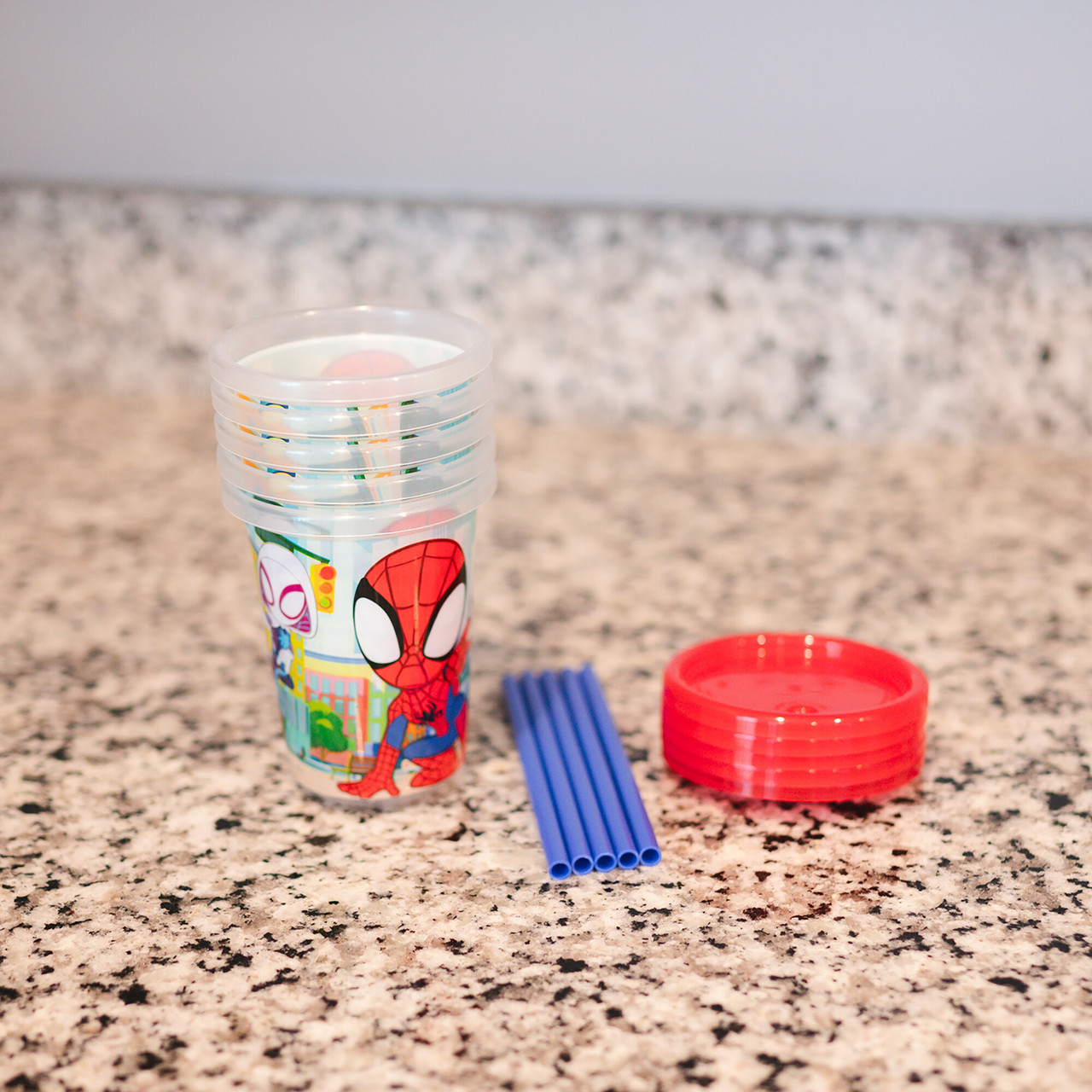 Take & Toss Spidey Straw Cups, 10 Oz – 10 Pack [Y11898AZ1] - The