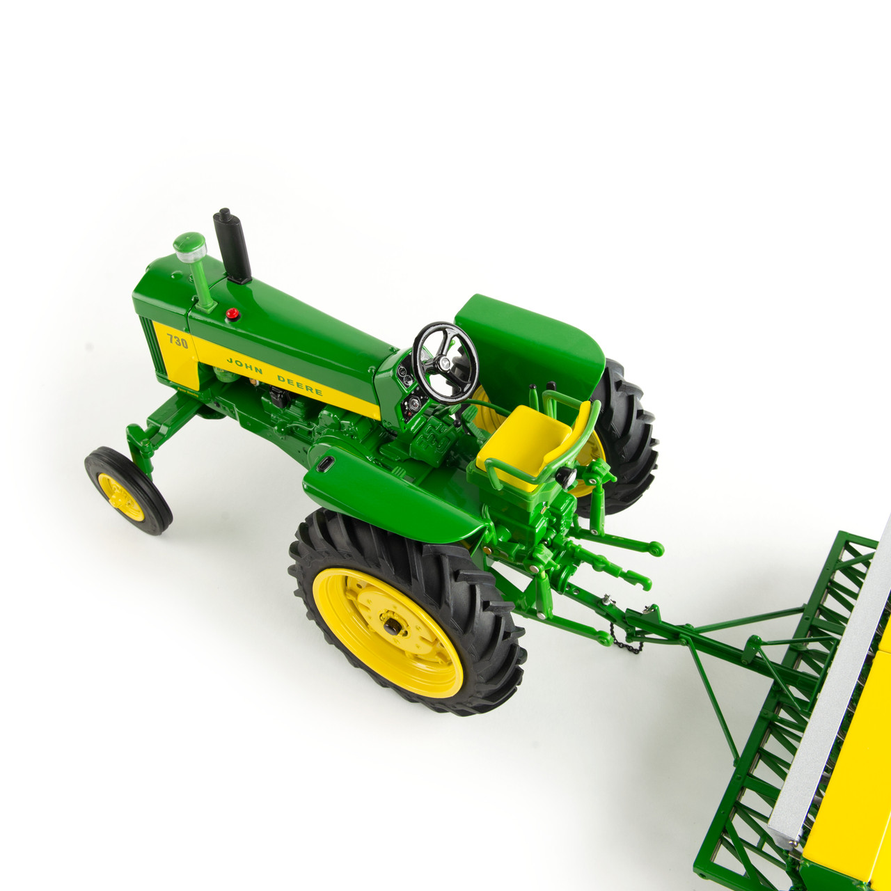 John Deere 1:16 Scale 730 Tractor with Grain Drill – Die-Cast