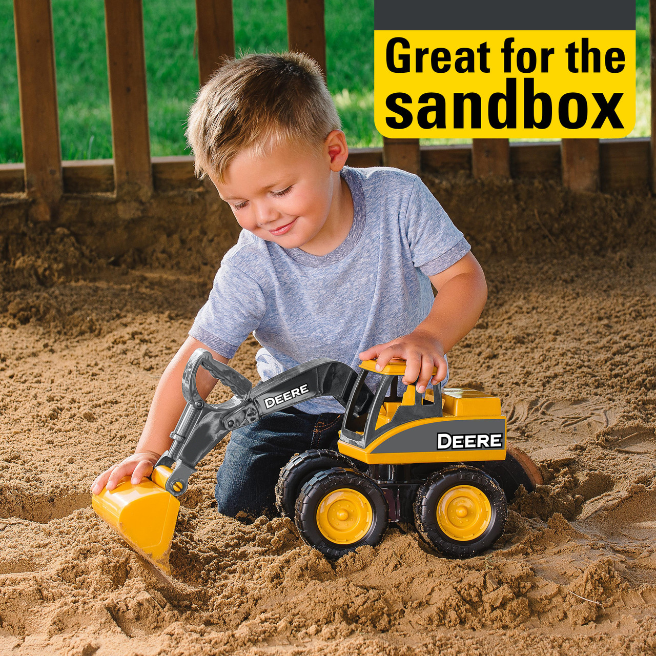 John Deere Big Scoop Excavator Sandbox Toy – 15 Inch