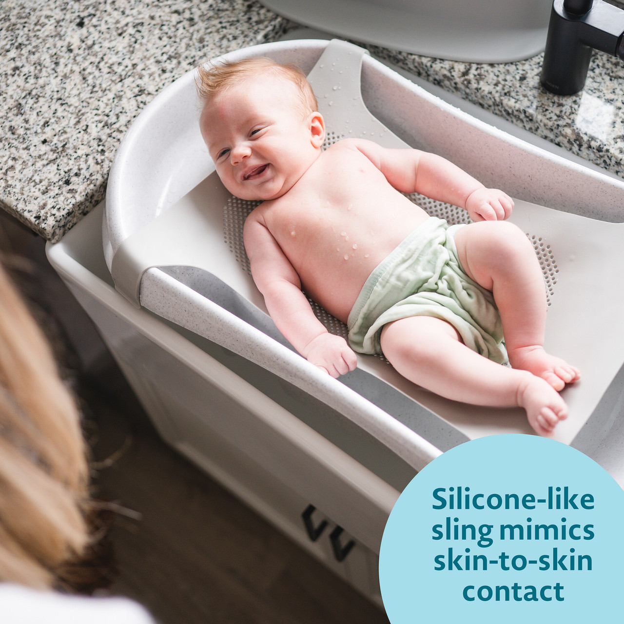 Rain Shower Baby Spa Tub - 3 Stage Baby Bathtub with