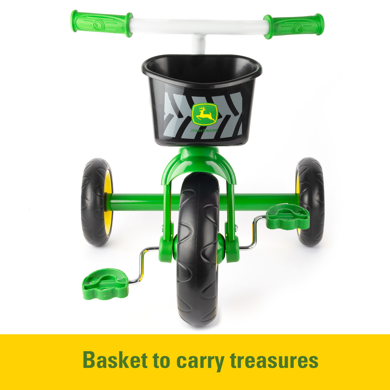John Deere Steel Tricycle with Basket