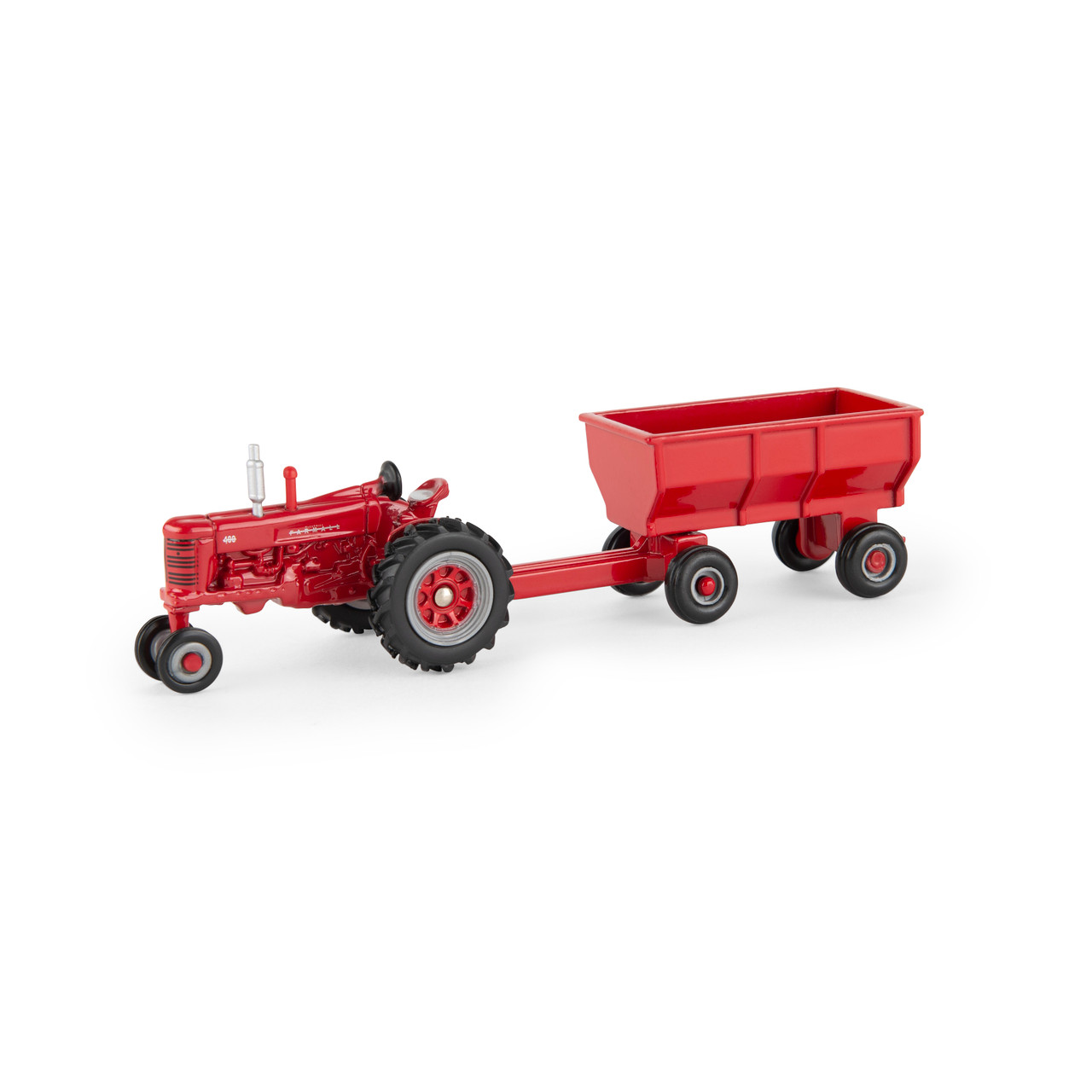 Farmall 1:64 Scale 400 Tractor with Wagon – Die-Cast Metal