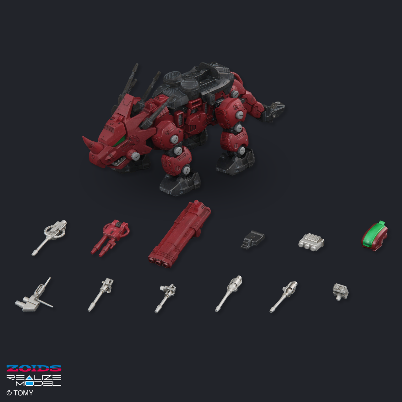 ZOIDS REALIZE MODEL RMZ-014 Red Horn Guylos Color