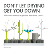 Boon GRASS® Countertop Drying Rack with Antimicrobial Tray - Spring Green -- Sku:B11387A3, Color:Gray