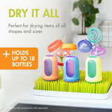 Boon LAWN® Countertop Drying Rack with Antimicrobial Tray - Spring Green -- Sku:B377A8, Color:Green