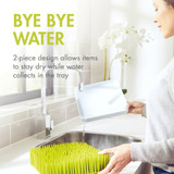 Boon LAWN® Countertop Drying Rack with Antimicrobial Tray - Spring Green -- Sku:B377A8, Color:Green
