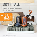 Boon LAWN® Countertop Drying Rack with Antimicrobial Tray - Spring Green -- Sku:B11388A5, Color:Gray