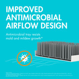 Boon LAWN® Countertop Drying Rack with Antimicrobial Tray - Spring Green -- Sku:B11388A5, Color:Gray