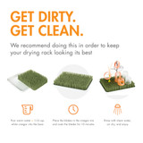 Boon LAWN® Countertop Drying Rack with Antimicrobial Tray - Spring Green -- Sku:B11559A, Color:Sage