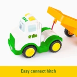 John Deere Lights & Sounds Farmin' Friends Toy Hauling Set with Truck and Backhoe Tractor 47207