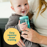 Squeeze & Sip® Straw Trainer Cup, 7 Oz - 2 Pack -- Sku:Y6958A1 Squeeze & Sip® Straw Trainer Cup, 7 Oz - 2 Pack -- Sku:Y6958A1