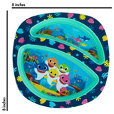 Baby Shark 4-Piece Toddler Feeding Set with Bowl, Plate, Fork & Spoon -- Sku:Y11693AZ1