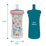 Insulated Straw Cups, 9 Oz — 2 Pack -- Sku:Y6914CA2