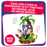 Jixelz® Remix Sonic the Hedgehog Craft Kit – Chillin’ Sonic – 1200+ Pieces T73687