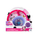 Disney Minnie Mouse 3-Piece Mealtime Set with Divided Suction Plate, Bowl and Spoon -- Sku:Y11941CA1