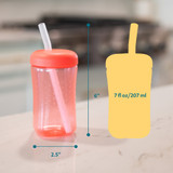 Squeeze & Sip Straw Trainer Cups, 7 Oz - 3 Pack -- Sku:Y12069AZ2