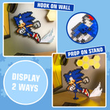 Jixelz® Remix – DIY Sonic the Hedgehog Collectible – Running Sonic – 700+ Pieces L20018