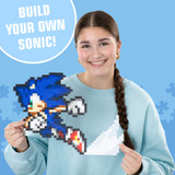 Jixelz® Remix – DIY Sonic the Hedgehog Collectible – Running Sonic – 700+ Pieces L20018