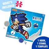 Jixelz® Remix – DIY Sonic the Hedgehog Collectible – Running Sonic – 700+ Pieces L20018