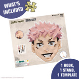 Jixelz® Remix – DIY Jujutsu Kaisen Collectible – Yuji Itadori – 750+ Pieces L20036