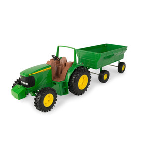 Tracteur 4960 avec fourragère John Deere en jouet 1/64