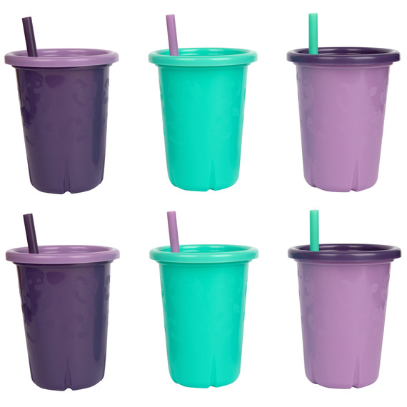 GreenGrown® Spill-Proof Straw Cups — 6 Pack -- Sku:Y6846AZ2
