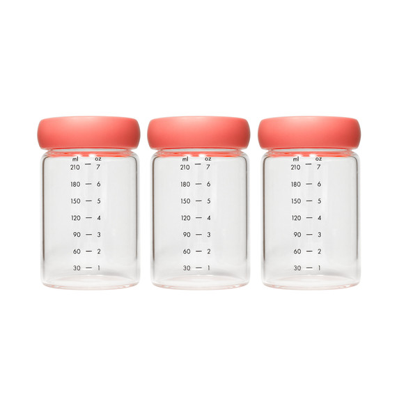 CACHE™ Glass Storage Bottles with Lids – 7 Oz – 3 Pack B112663