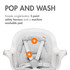 GRUB Dishwasher Safe Adjustable Baby High Chair - white  B11329
