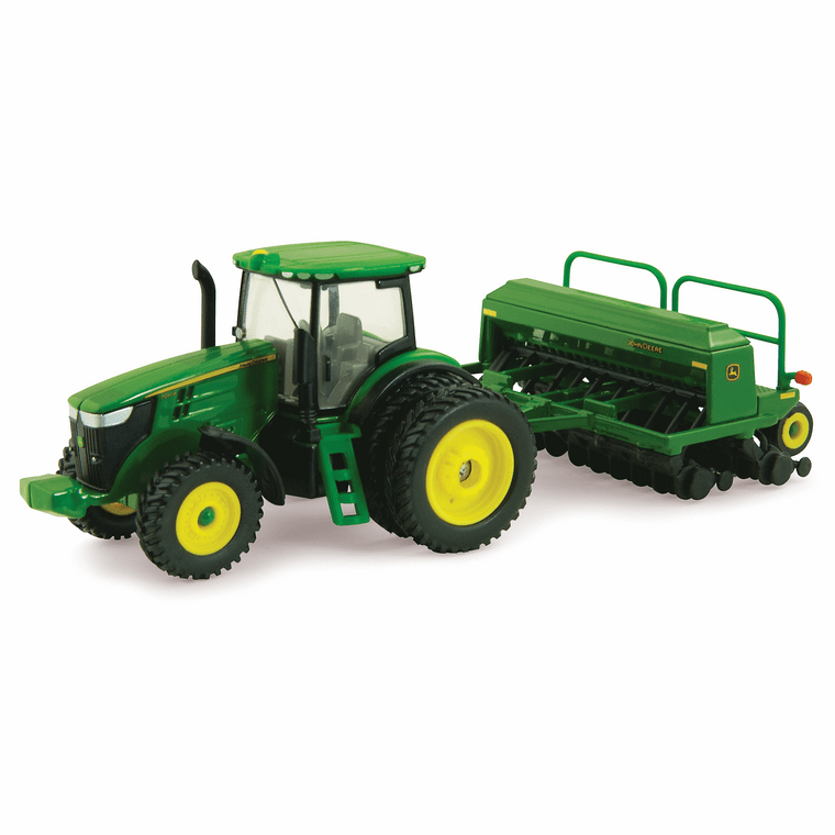 John Deere 1:64 Scale 7215R Tractor with 1590 Grain Drill 45433V