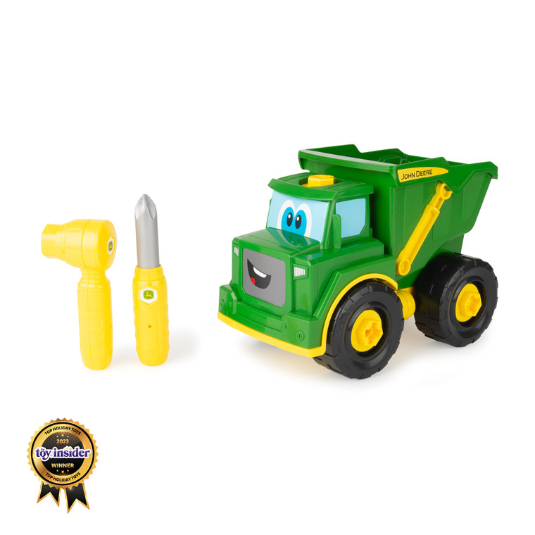 John Deere Build-A-Buddy™ Green Dump Truck 2-in-1 Toy with Screwdriver and Ratchet 47514WM