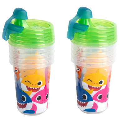 Take & Toss Baby Shark Sippy Cups, 10 Oz – 10 Cup Party Pack