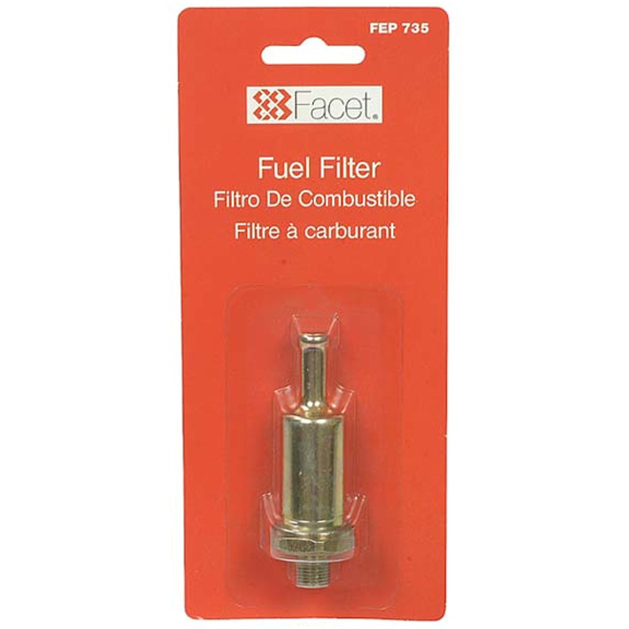 FEP735 Facet 74U In-Line Filter for Posi-Flo/Cube Fuel Pumps mercury fuel filter cross reference 