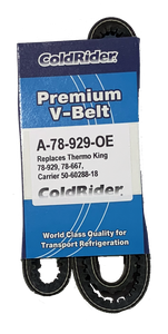 A-78-929-OE Alternator Belt for Thermo King (Replaces Carrier 50-60288-18, 50-00179-53, 50-60199-70, Thermo King 78-285, 78-667, 78-929)