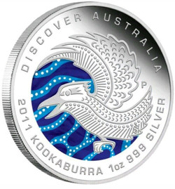 2011 1 Oz PROOF Silver Discover Australian Kookaburra Coin WITH BOX AND COA