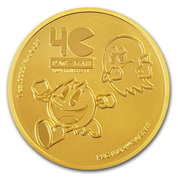 2020 1 Oz GOLD $250 Niue 40TH ANNIVERSAY OF PAC-MAN™ Coin, 400 Pieces Minted.