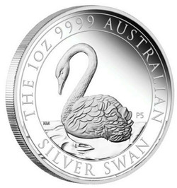 2021 1 Oz PROOF Silver $1 Australian SWAN Coin.