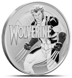 2021 1 Oz Silver $1 Tuvalu WOLVERINE Marvel Comics Coin.
