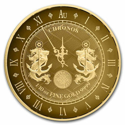 2021 1/10 Oz GOLD $10 Tokelau CHRONOS Proof-Like Coin.