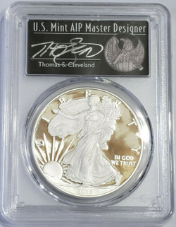 2018-W 1 Oz Silver AMERICAN EAGLE PR70DCAM FDOI Thomas Cleveland Freedom Coin.