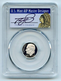 2019-S 10C Silver ROOSEVELT Dime PCGS PR70DCAM FDOI Thomas Cleveland Native..