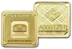 1 Gram GOLD GEIGER Bar.