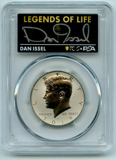 2019-S 50C Legends Of Life REVERSE PROOF KENNEDY PCGS PR70 Dan Issel Coin.