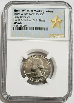 2019-W 25C AMERICAN MEMORIAL PARK NGC MS66 Early Releases Coin.