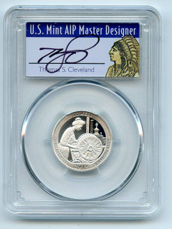 2019-S 25 Cents Silver LOWELL PCGS PR70DCAM FDOI Thomas Cleveland Native Quarter.