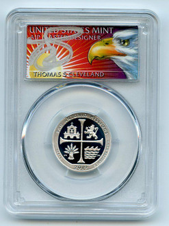 2019-S 25 Cents Silver SAN ANTONIO MISSIONS PCGS PR70DCAM FDOI Thomas Cleveland Eagle Coin.