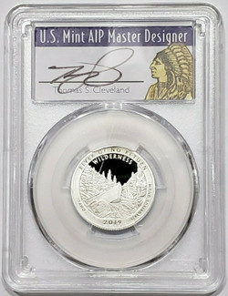 2019-S 25C FRANK CHURCH RIVER NP PR70DCAM FDOI Cleveland Native Silver Coin.