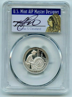 2019-S 25C LOWELL NP PR70DCAM FDOI Thomas Cleveland Native Silver Coin.